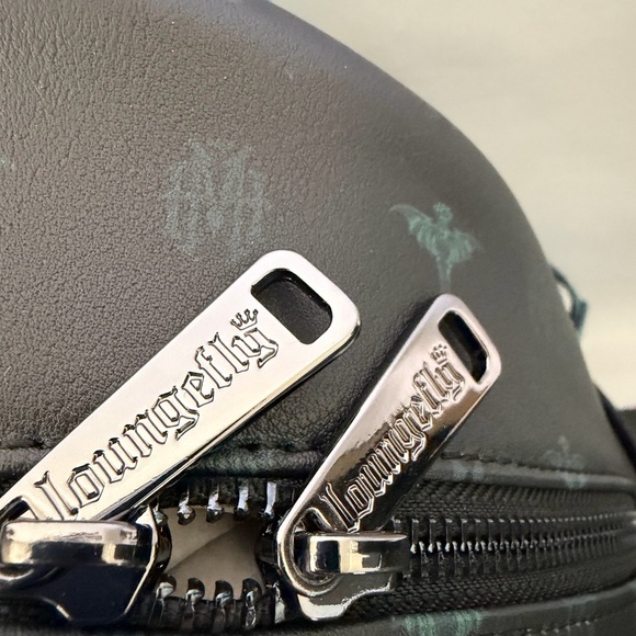 Disney Haunted Mansion Loungefly Hitchhiking Ghosts Glow in Dark Backpack NWT - Picture 4 of 11